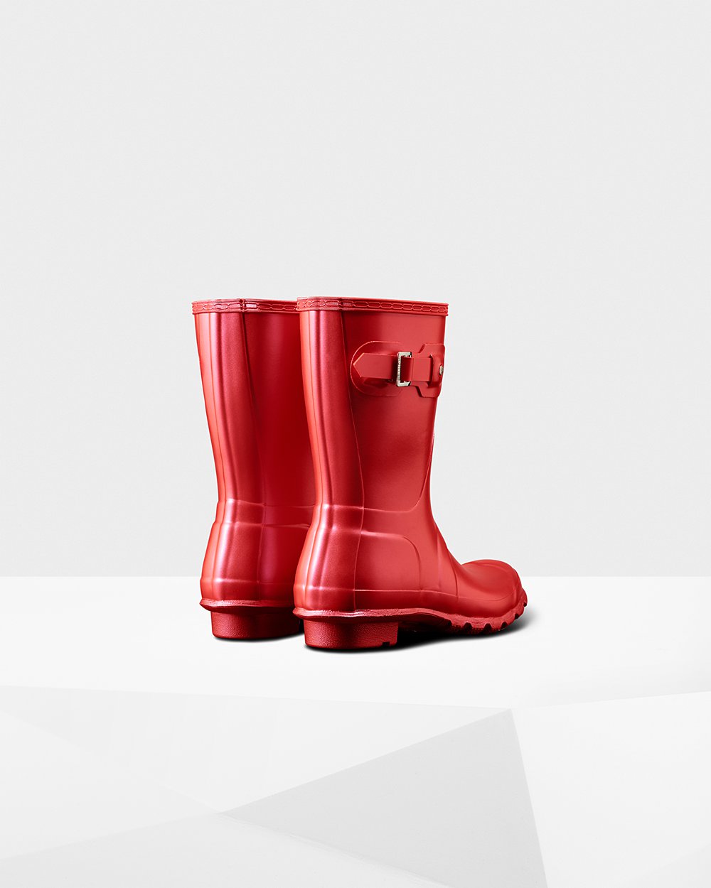 Botas hunter shops rojas mujer